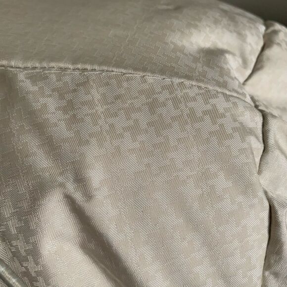 Roxy beige herringbone print endurance 10,000  down ski winter jacket M EUC - Picture 3 of 15